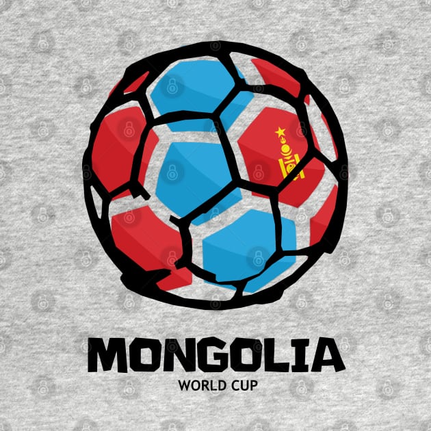 Mongolia Football Country Flag by KewaleeTee